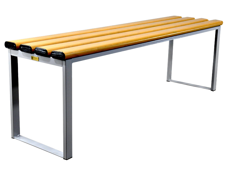 Лавка з пластиковим брусом без спинки 1500х400х450мм КОМПРЕД OL262/2